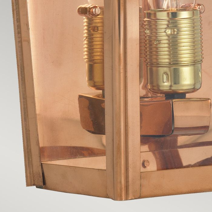 Chelsea 1 Light Large Half Lantern - Copper