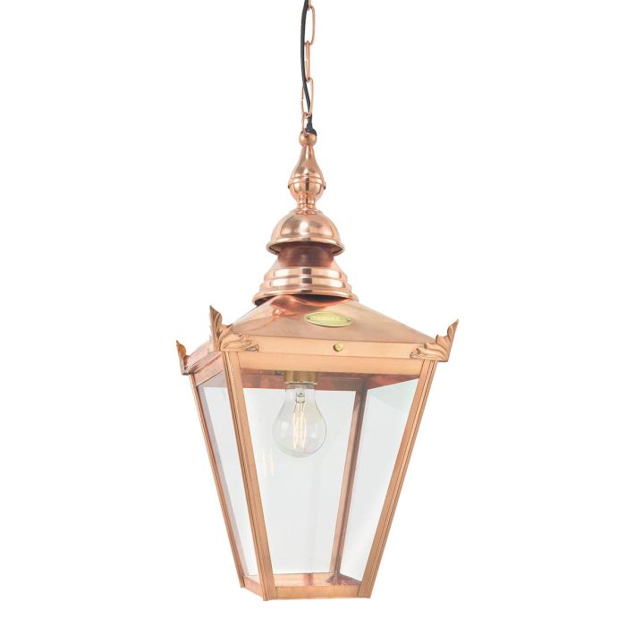 Chelsea 1 Light Chain Lantern - Copper