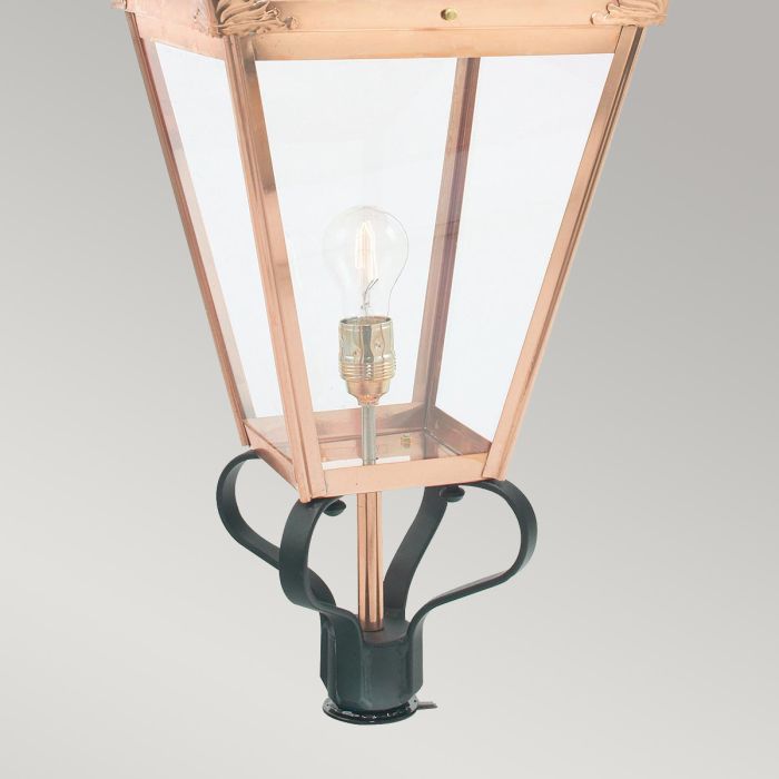 Chelsea 1 Light Grande Lamp Post Head Only - Copper