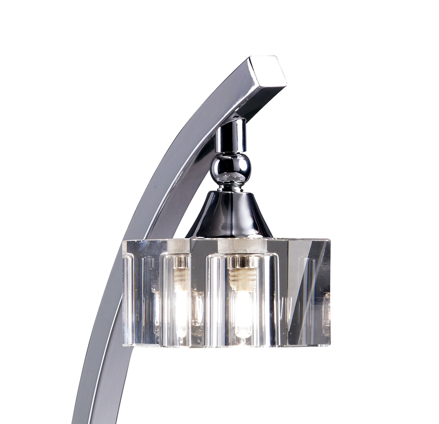 Cuadrax Table Lamp 1 Light G9, Polished Chrome by Mantra