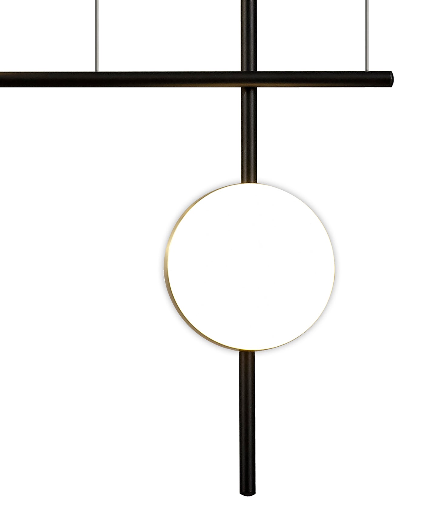 Cuba Criss Cross Linear Pendant 4 Light, 32W LED, 3000K, 2400lm, Gold, Black, 3yrs Warranty by Mantra