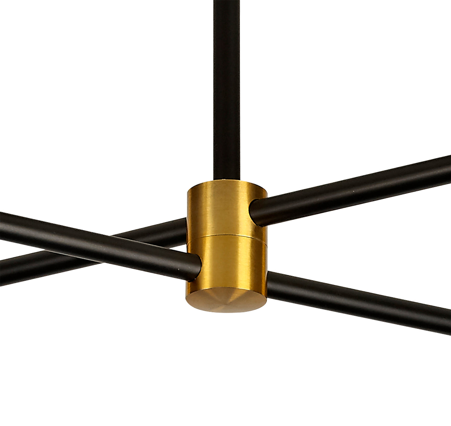 Cuba Ceiling 4 Light, 32W LED, 3000K, 2400lm, Gold/Black, 3yrs Warranty by Mantra