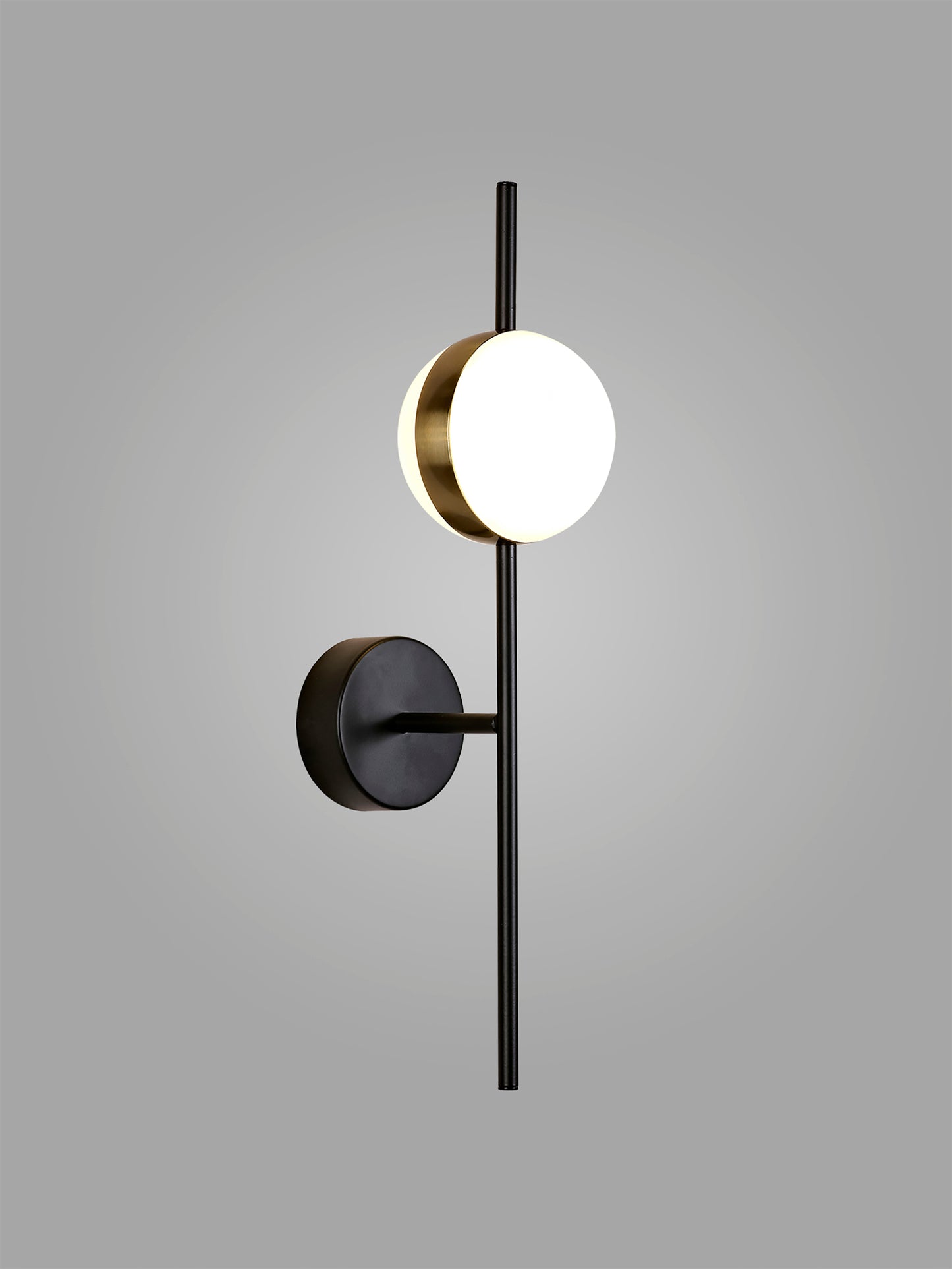 Cuba Wall Lamp, 8W LED, 3000K, 600lm, Gold/Black, 3yrs Warranty by Mantra