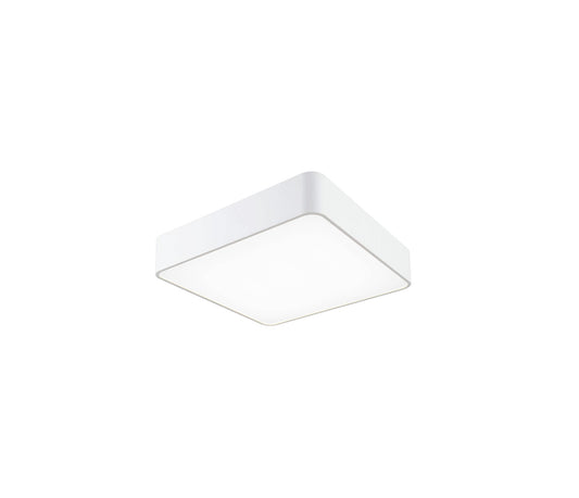 Cumbuco Flush 40cm Square, 2100lm, 35W LED 4000K White/Acrylic, 3yrs Warranty by Mantra