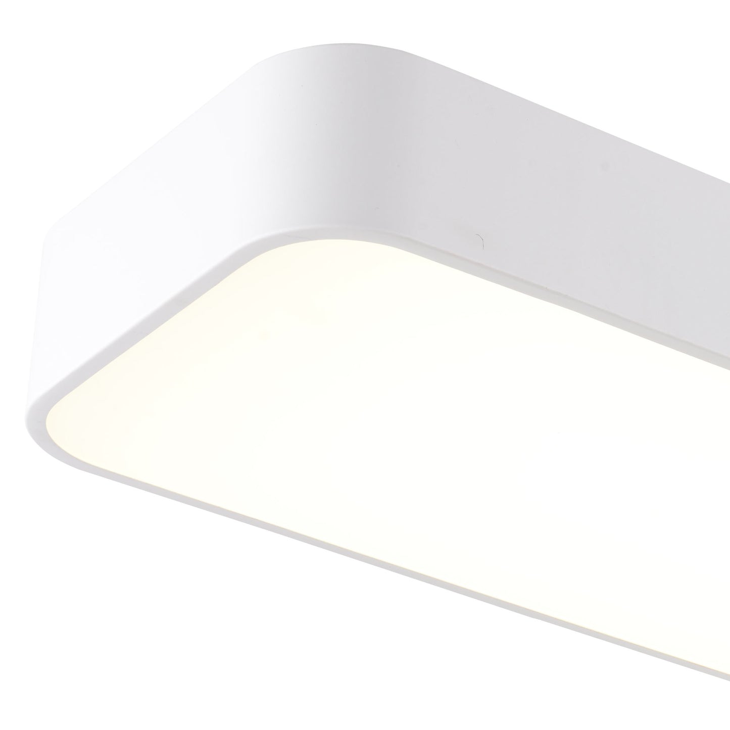 Cumbuco Flush Rectangle, 5100lm, 85W LED 4000K White/Acrylic, 3yrs Warranty by Mantra