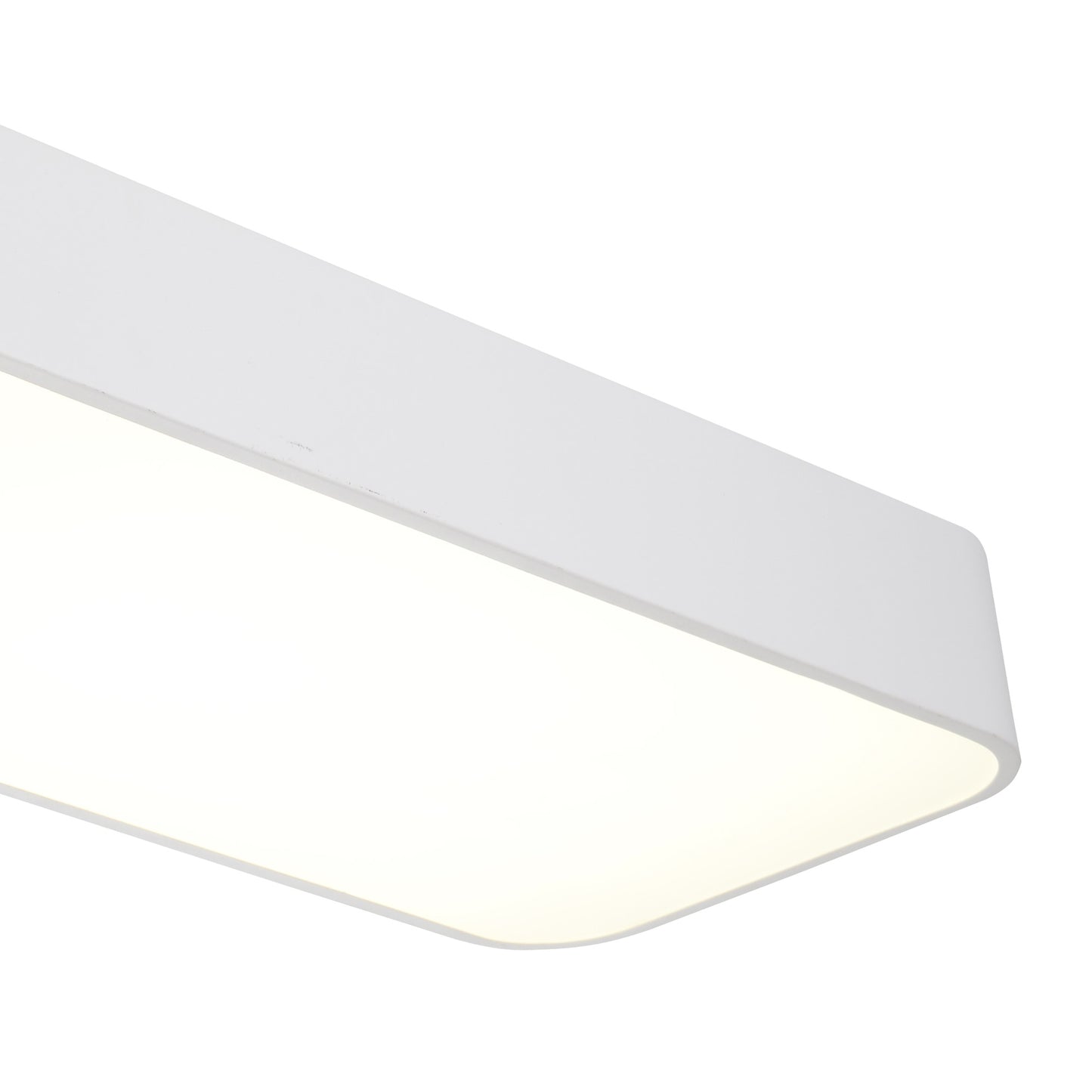 Cumbuco Flush Rectangle, 5100lm, 85W LED 4000K White/Acrylic, 3yrs Warranty by Mantra