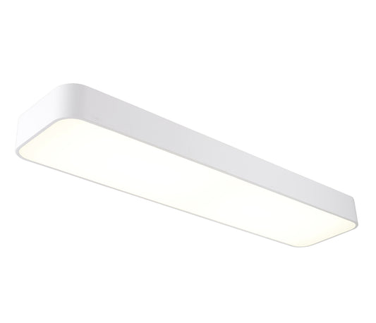 Cumbuco Flush Rectangle, 5100lm, 85W LED 4000K White/Acrylic, 3yrs Warranty by Mantra