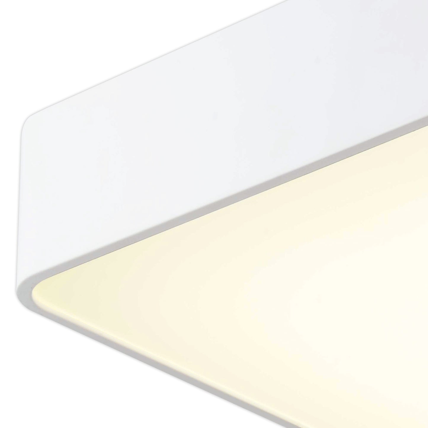 Cumbuco Ceiling 60cm Square, 80W LED, 3000K, 5650lm, White, 3yrs Warranty by Mantra