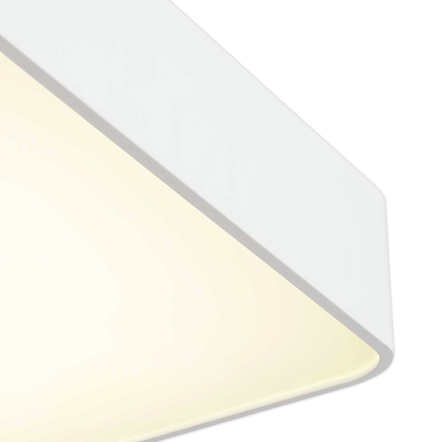 Cumbuco Ceiling 60cm Square, 80W LED, 3000K, 5650lm, White, 3yrs Warranty by Mantra