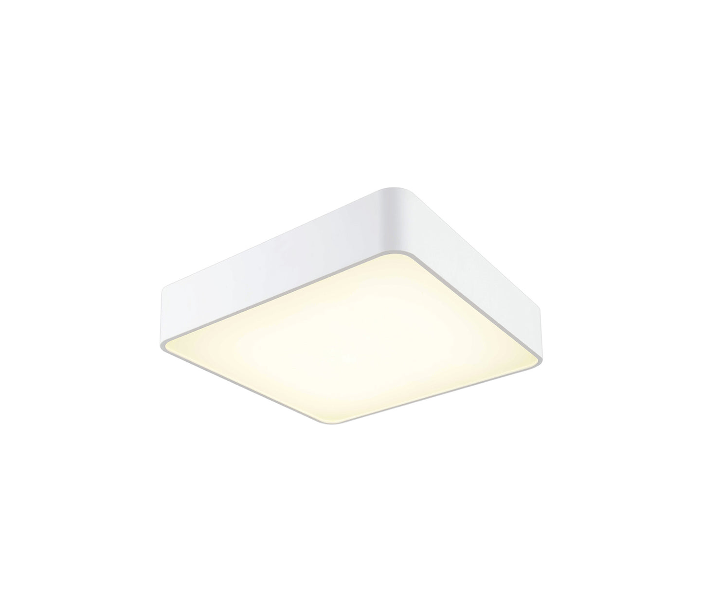 Cumbuco Ceiling 60cm Square, 80W LED, 3000K, 5650lm, White, 3yrs Warranty by Mantra