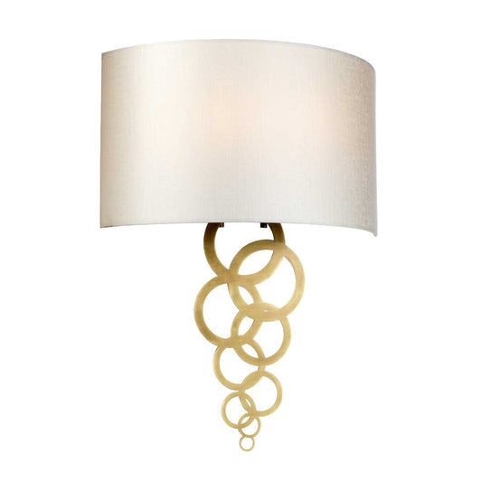 Curtis Large 2 Light Wall Light – Aged Brass