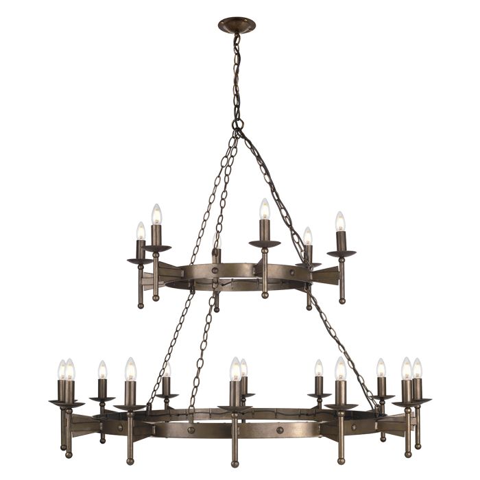 Cromwell 18 Light Chandelier - Old Bronze