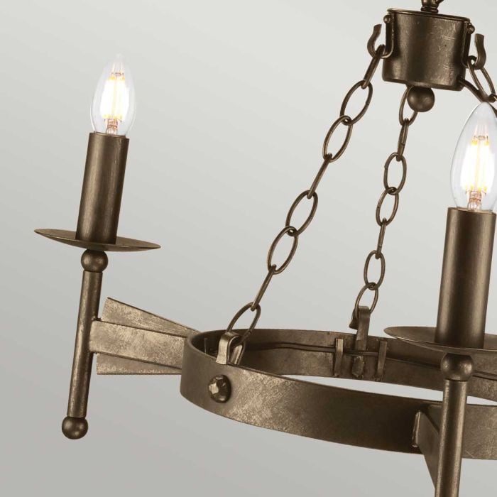 Cromwell 3 Light Chandelier - Old Bronze