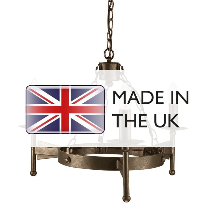 Cromwell 3 Light Chandelier - Old Bronze