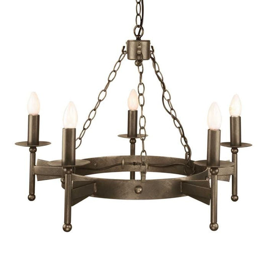 Cromwell 5 Light Chandelier - Old Bronze