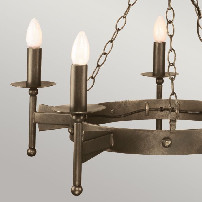 Cromwell 5 Light Chandelier - Old Bronze