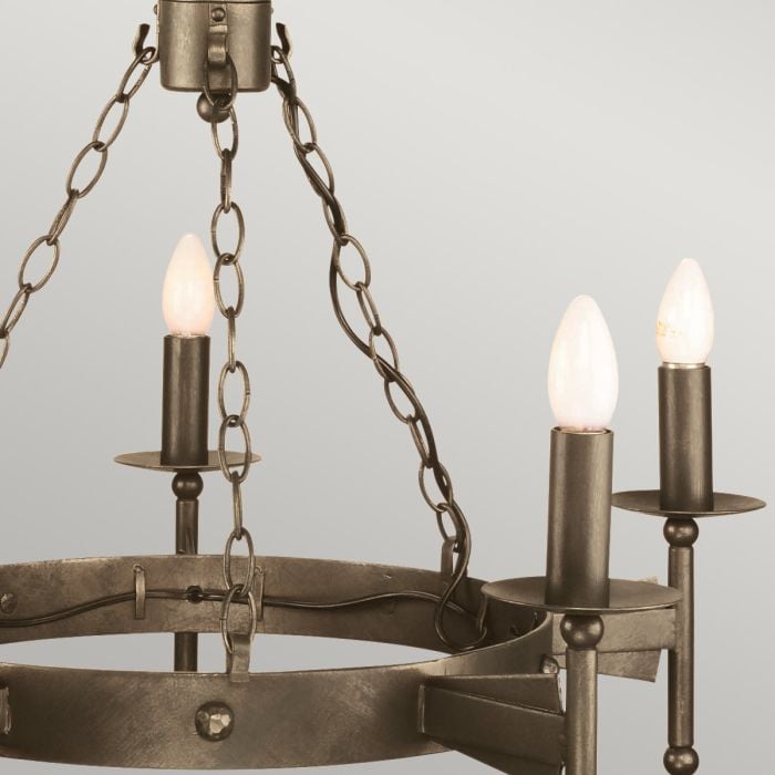 Cromwell 5 Light Chandelier - Old Bronze