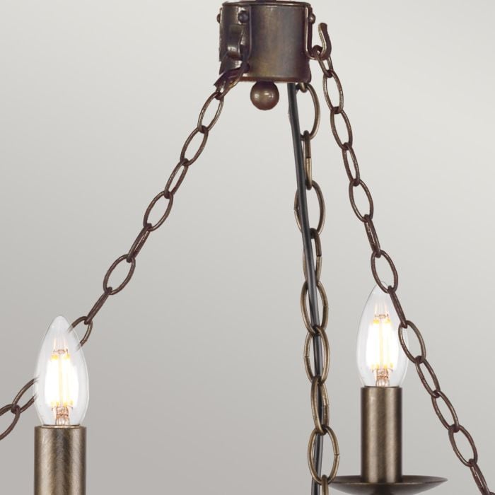 Cromwell 6 Light Chandelier - Old Bronze
