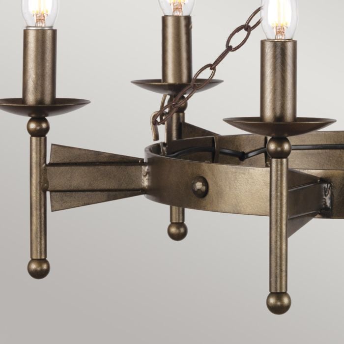 Cromwell 6 Light Chandelier - Old Bronze