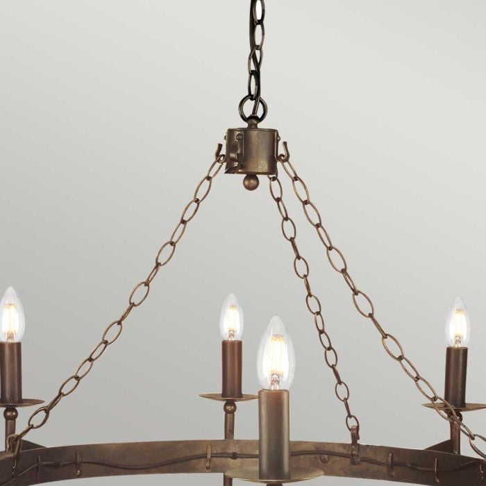 Cromwell 8 Light Chandelier - Old Bronze