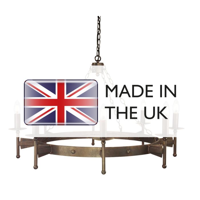 Cromwell 8 Light Chandelier - Old Bronze