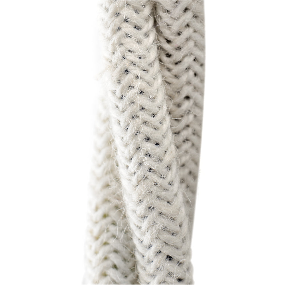 Soft White Fluted Cloth Pendant Light