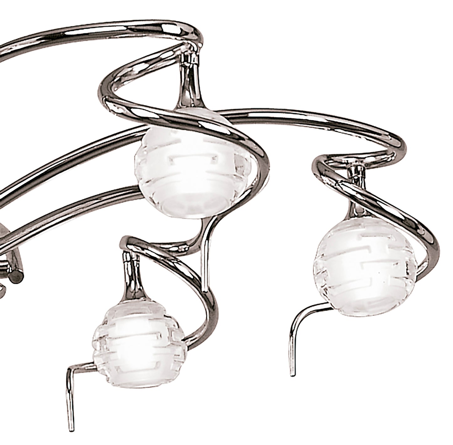 Dali Telescopic Pendant Convertible To Semi Flush 6 Light G9, Polished Chrome by Mantra