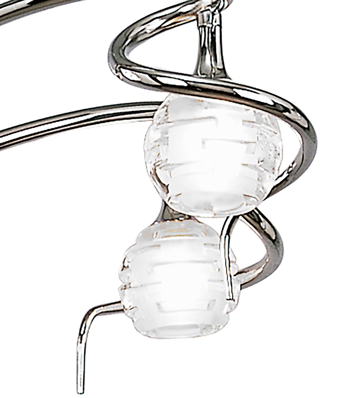 Dali Telescopic Pendant Convertible To Semi Flush 4 Light G9, Polished Chrome by Mantra