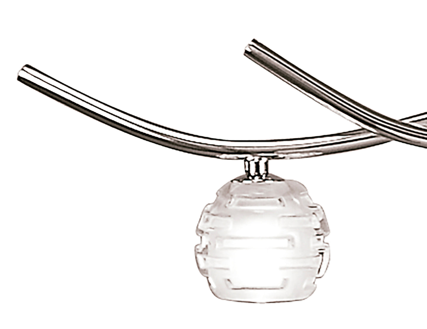 Dali Telescopic Pendant Line 5 Light G9, Polished Chrome by Mantra