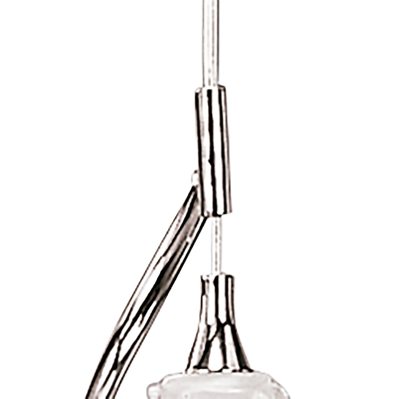 Dali Pendant 1 Light G9, Polished Chrome by Mantra