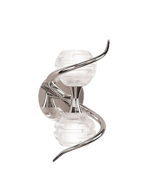 Dali Wall Lamp Switched 2 Light G9, Polished Chrome by Mantra