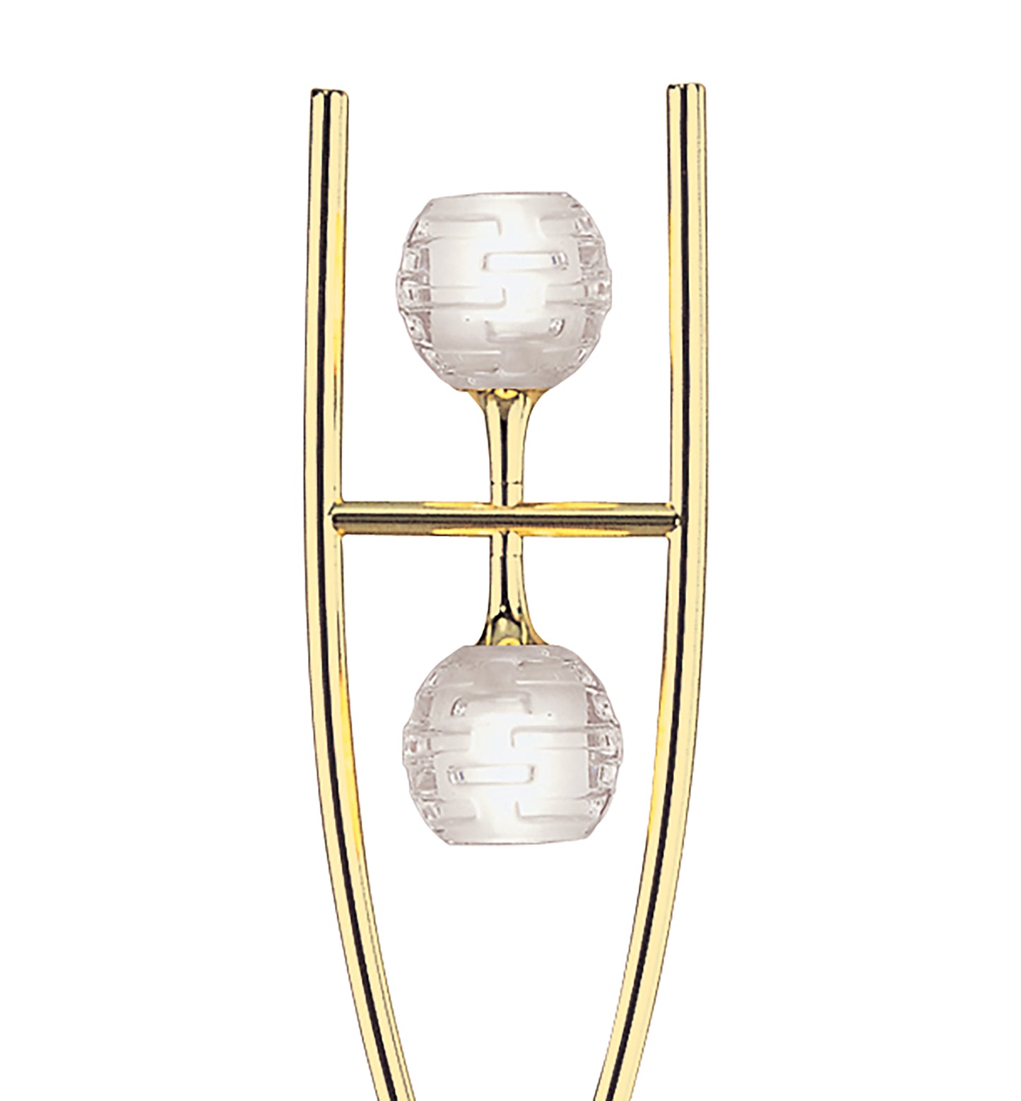 Dali Floor Lamp 2 Light G9, Polished Brass, NOT LED/CFL Compatible by Mantra