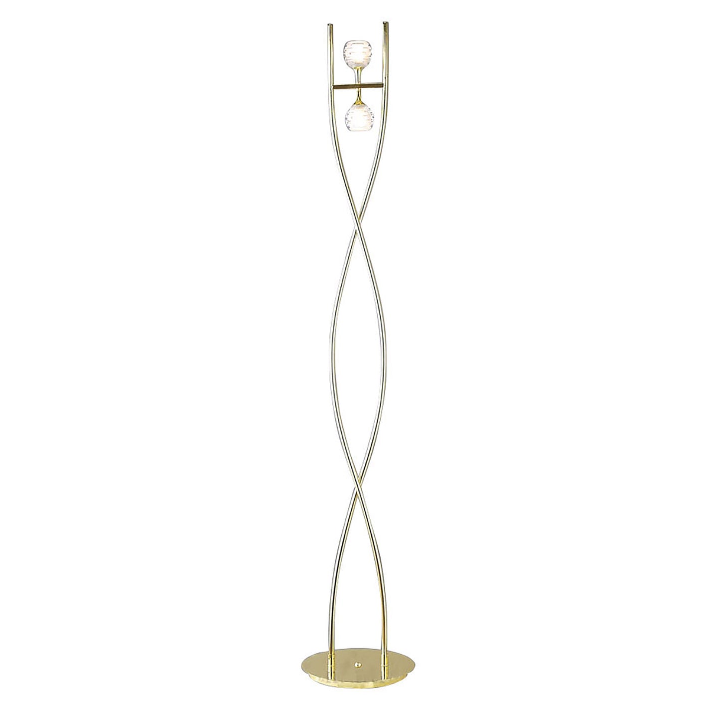 Dali Floor Lamp 2 Light G9, Polished Brass, NOT LED/CFL Compatible by Mantra