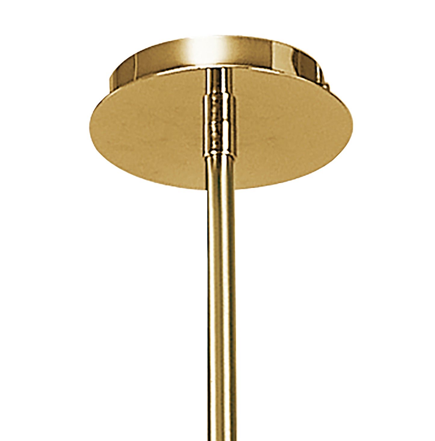 Dali Telescopic Pendant Convertible To Semi Flush 6 Light G9, Polished Brass by Mantra