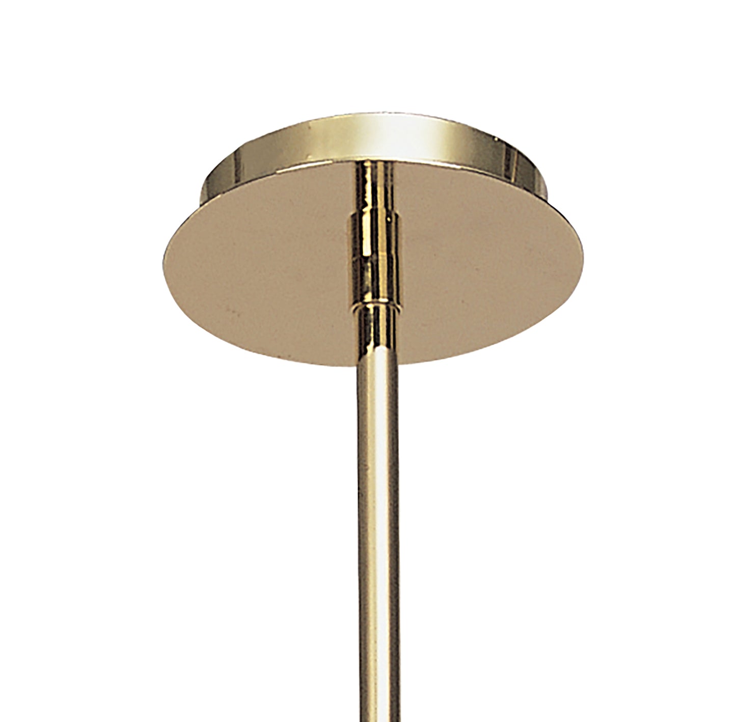 Dali Telescopic Pendant Convertible To Semi Flush 4 Light G9, Polished Brass by Mantra