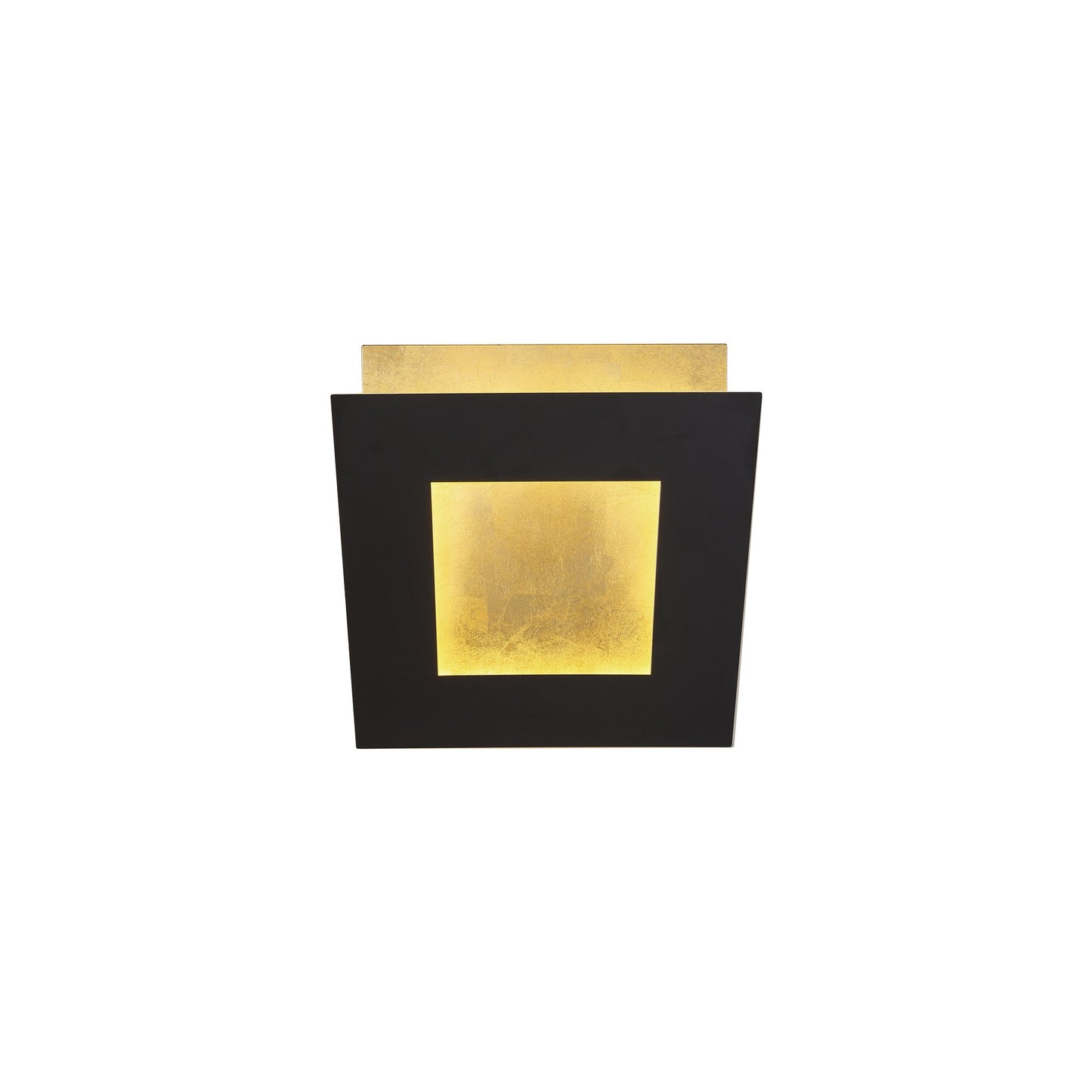 Dalia 14cm Wall Lamp, 12W LED, 3000K, 840lm, Gold/Black, 3yrs Warranty by Mantra