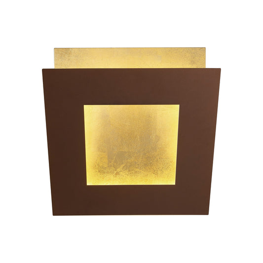 Dalia 22cm Wall Lamp, 24W LED, 3000K, 1680lm, Gold/Rust Brown, 3yrs Warranty by Mantra