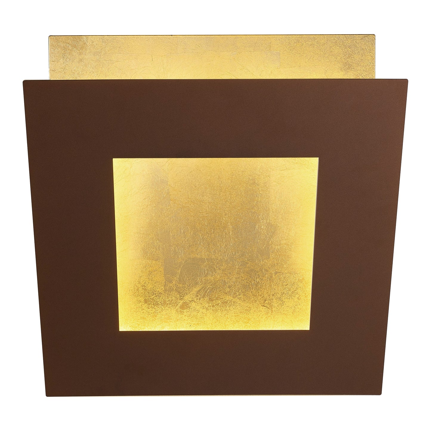 Dalia 40cm Wall Lamp, 40W LED, 3000K, 2800lm, Gold/Rust Brown, 3yrs Warranty by Mantra