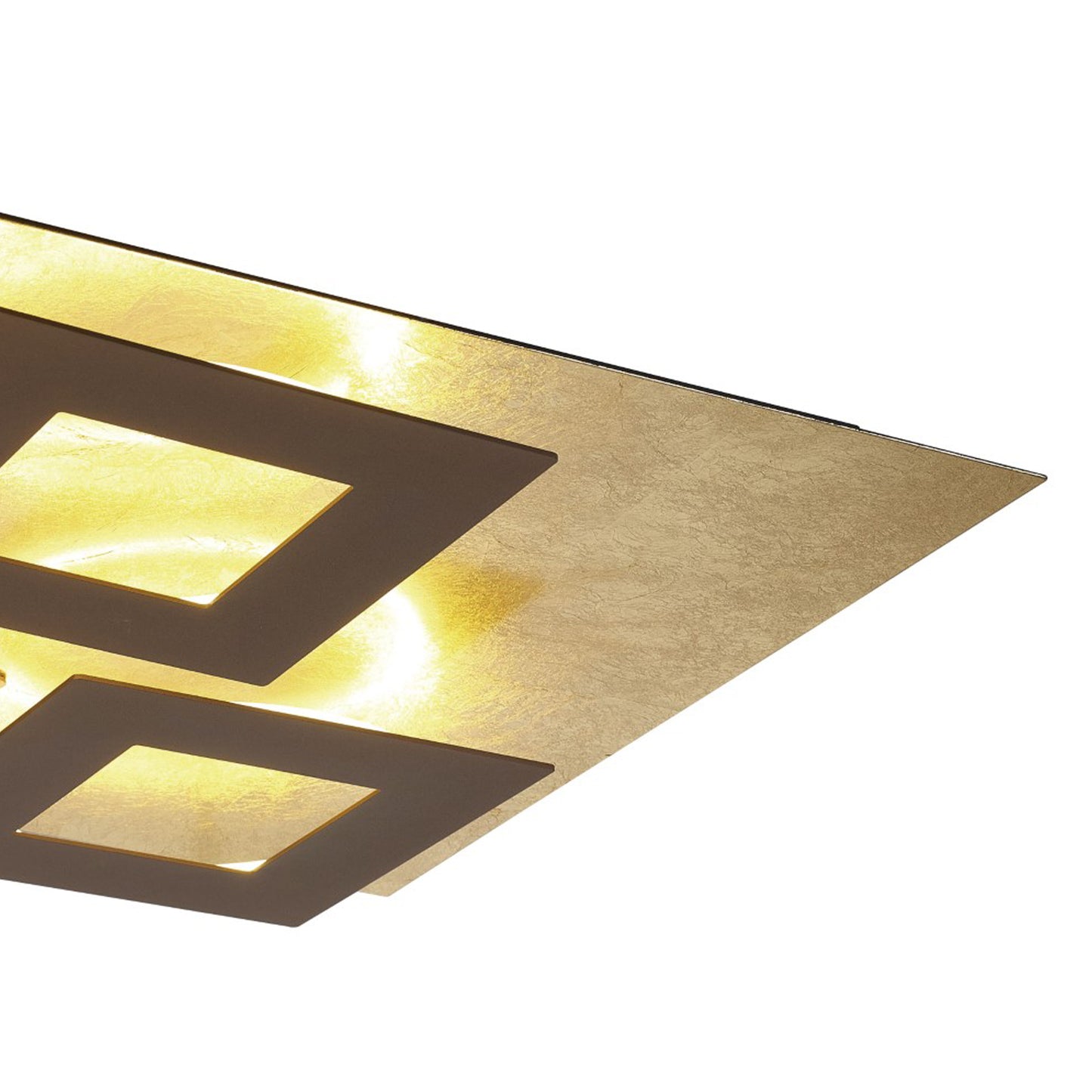 Dalia 50cm Ceiling, 48W LED, 3000K, 3360lm, Gold/Rust Brown, 3yrs Warranty by Mantra