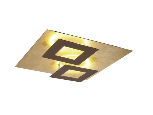 Dalia 50cm Ceiling, 48W LED, 3000K, 3360lm, Gold/Rust Brown, 3yrs Warranty by Mantra