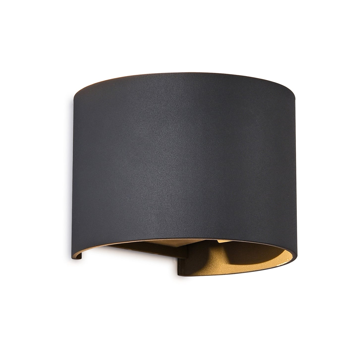 Davos Round Wall Lamp, 2 x 6W LED, 3000K, 1100lm, IP54, Anthracite, 3yrs Warranty by Mantra