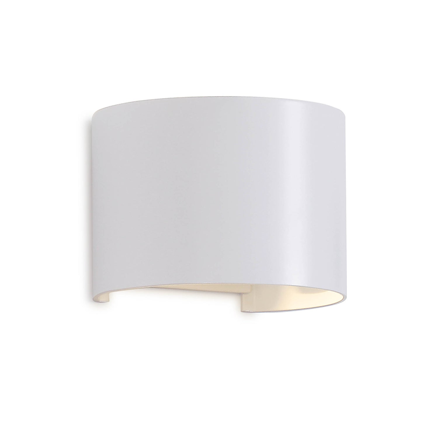 Davos Round Wall Lamp, 2 x 6W LED, 4000K, 1100lm, IP54, Sand White, 3yrs Warranty by Mantra