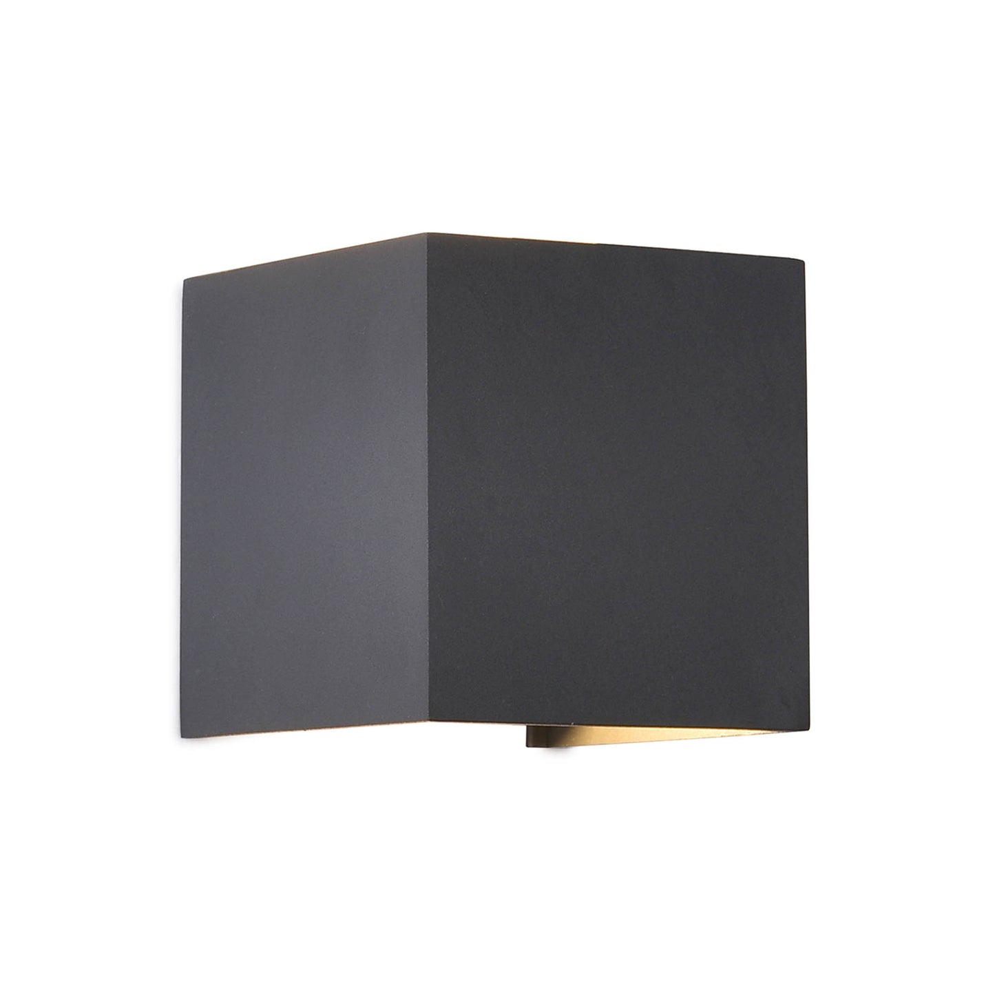 Davos Square Wall Lamp, 2 x 6W LED, 4000K, 1100lm, IP54, Anthracite, 3yrs Warranty by Mantra