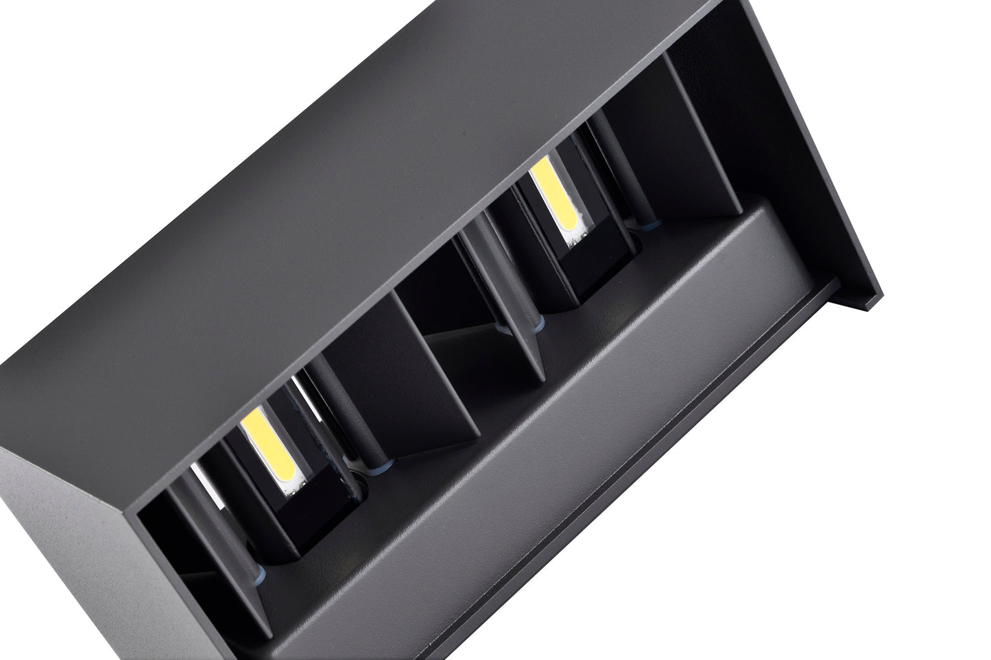 Davos Rectangle Wall Lamp, 4 x 6W LED, 3000K, 2200lm, IP54, Anthracite, 3yrs Warranty by Mantra