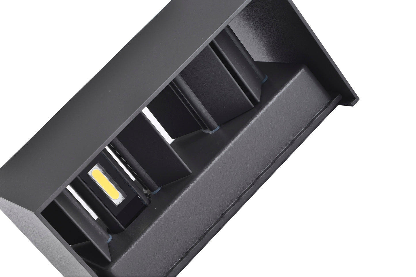 Davos Rectangle Wall Lamp, 4 x 6W LED, 3000K, 2200lm, IP54, Anthracite, 3yrs Warranty by Mantra