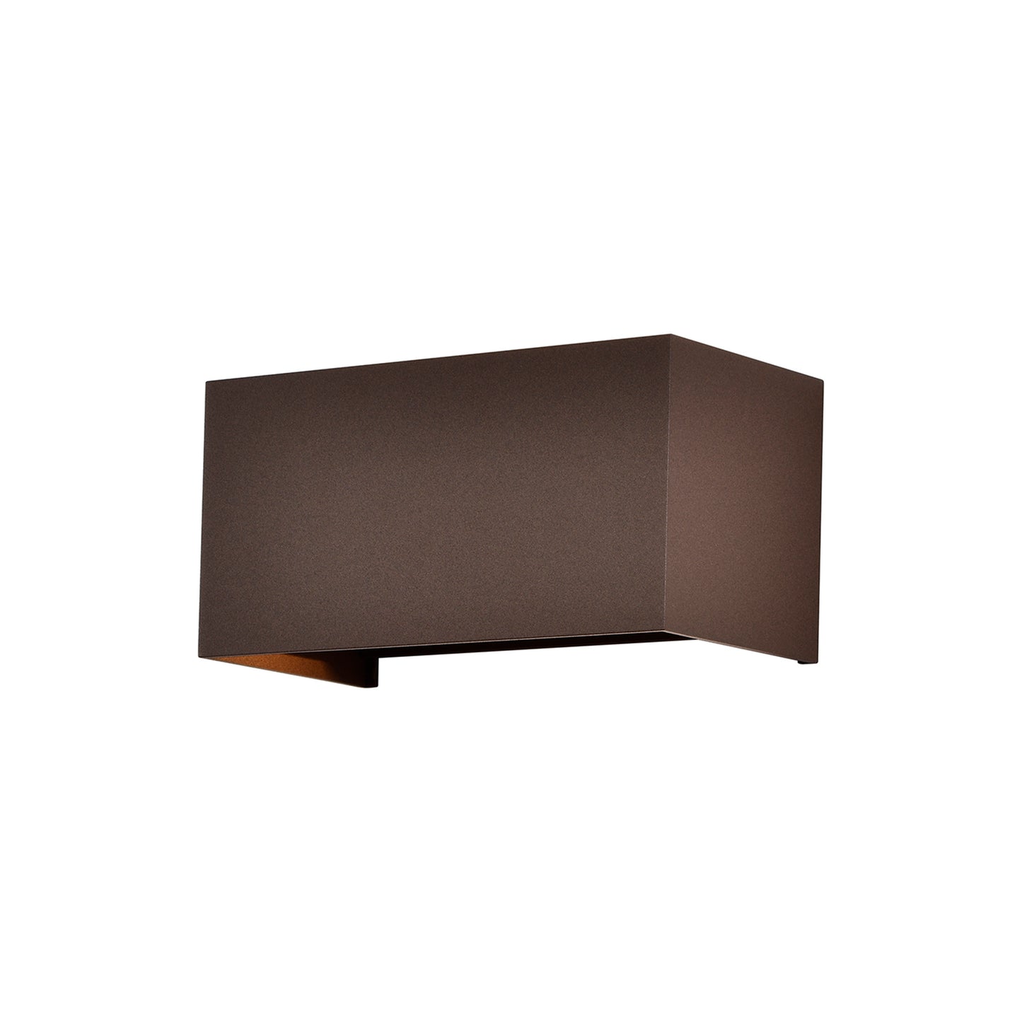 Davos Rectangle Wall Lamp, 4 x 6W LED, 3000K, 2200lm, IP54, Rust Brown, 3yrs Warranty by Mantra