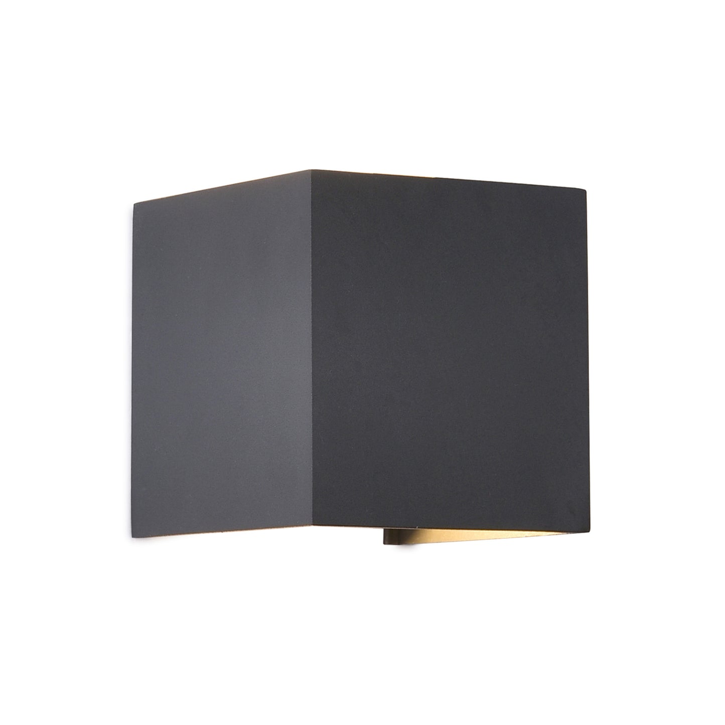 Davos Square Wall Lamp Dimmable, 2 x 6W LED, 2700K, 1100lm, IP54, Anthracite, 3yrs Warranty by Mantra