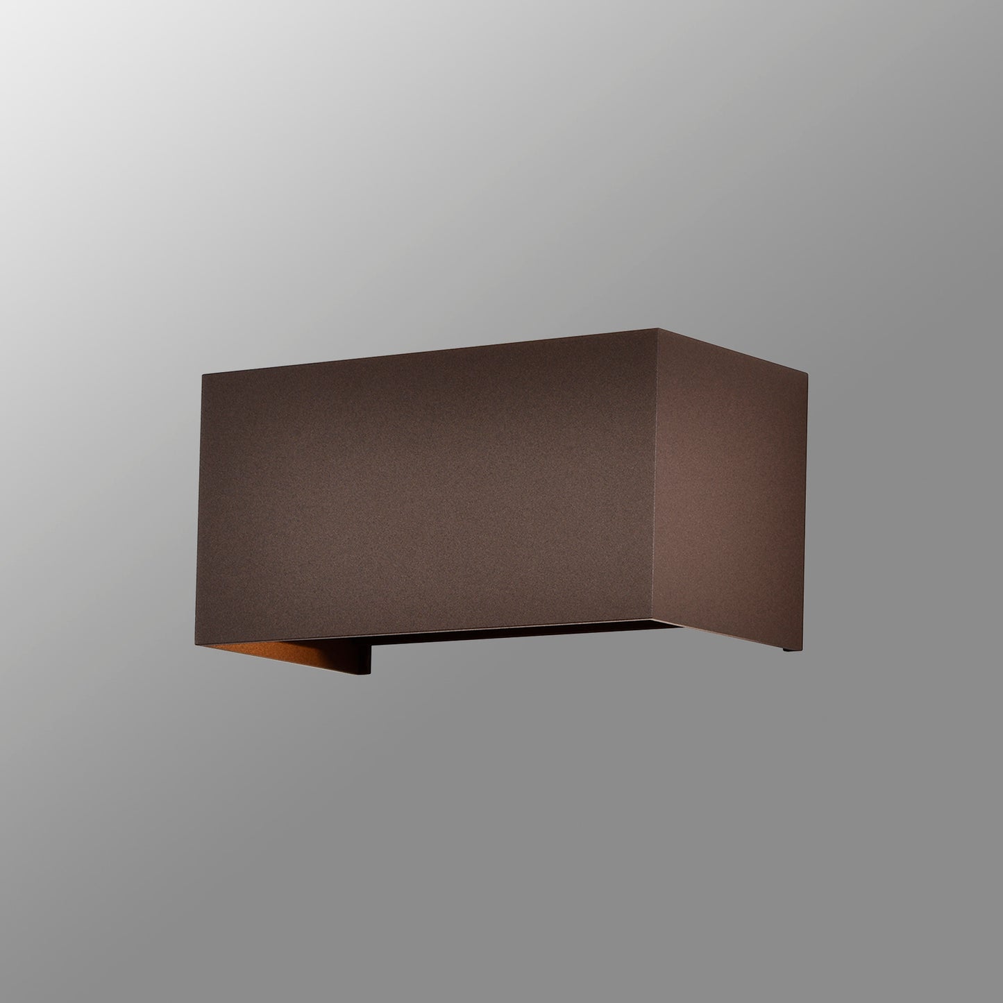 Davos Rectangle Wall Lamp Dimmable, 4 x 6W LED, 2700K, 2200lm, IP54, Rust Brown, 3yrs Warranty by Mantra