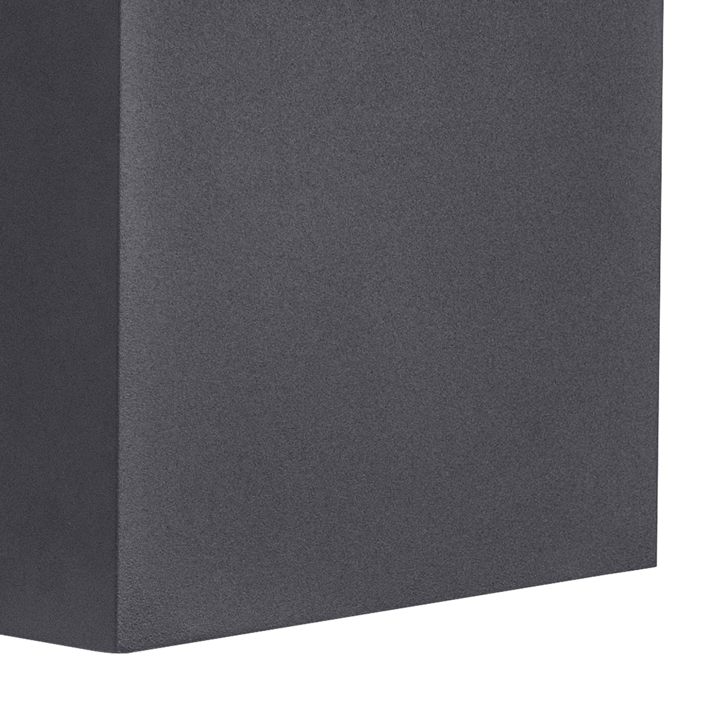 Davos XL Square Wall Lamp, 2x10W LED, 4000K, 1830lm, IP65, Anthracite, 3yrs Warranty by Mantra