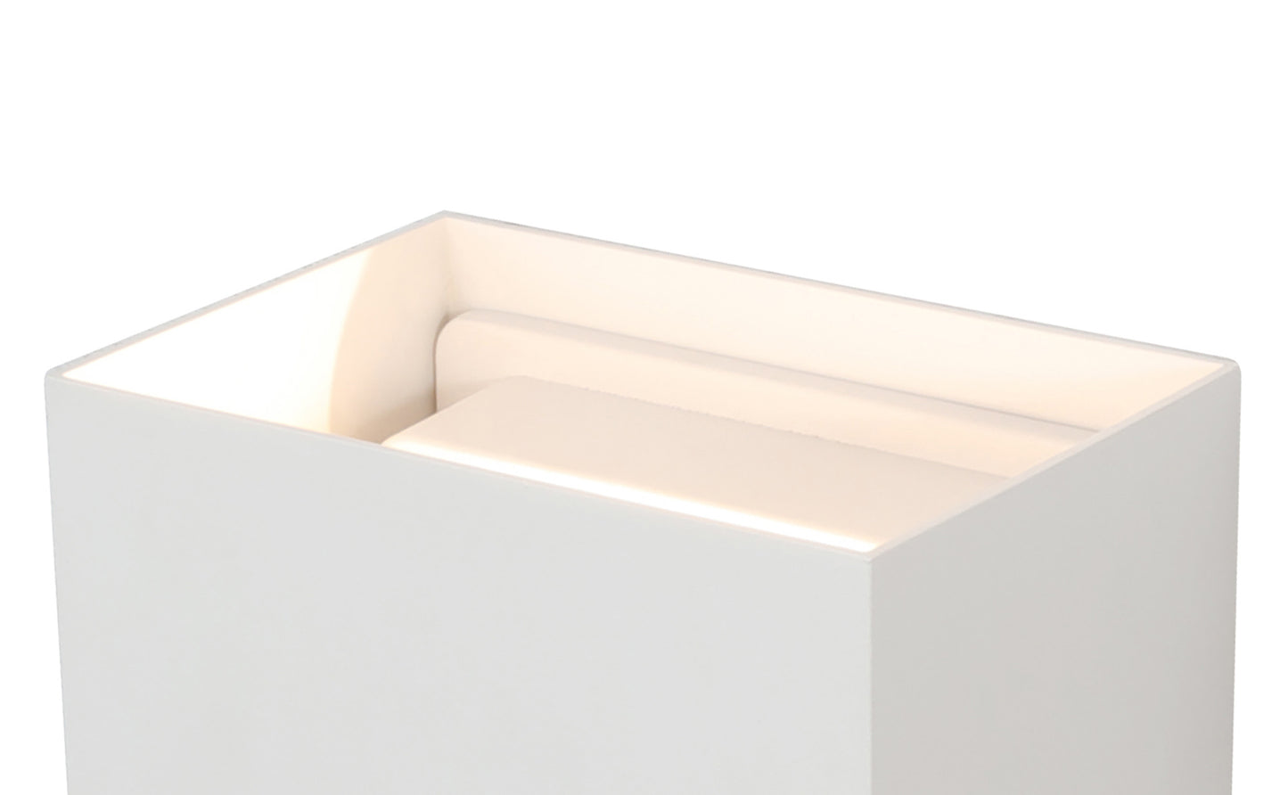 Davos XL Square Wall Lamp, 2x10W LED, 3000K, 1830lm, IP65, Sand White, 3yrs Warranty by Mantra